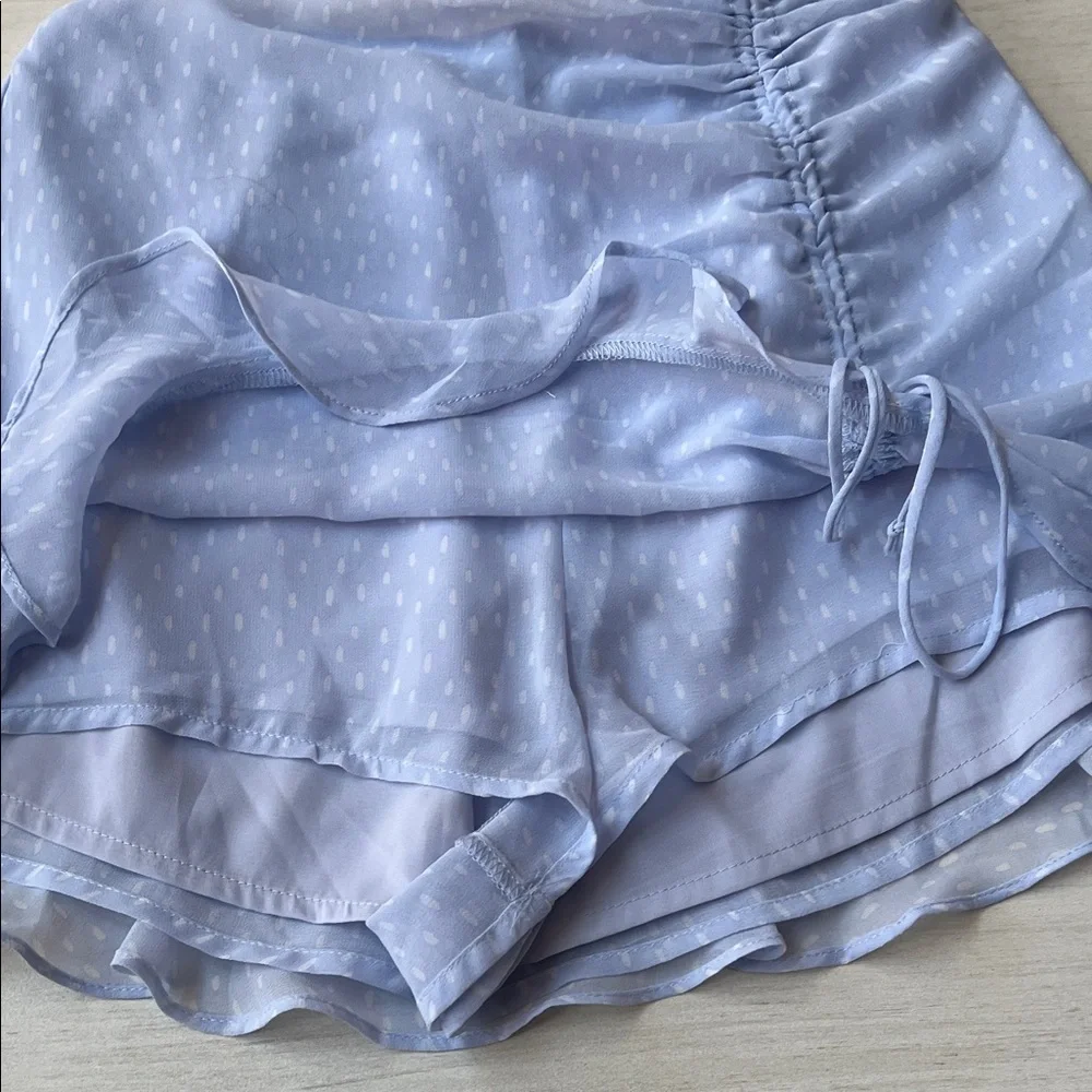 Rouched Ruffle Mini Skort - Picture 6 of 7
